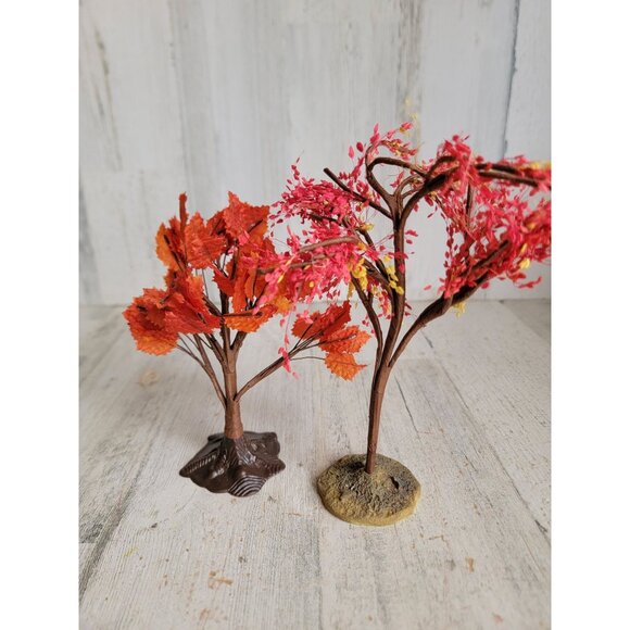 Lemax set tree fall leaf village Halloween accessory set - Picture 7 of 8